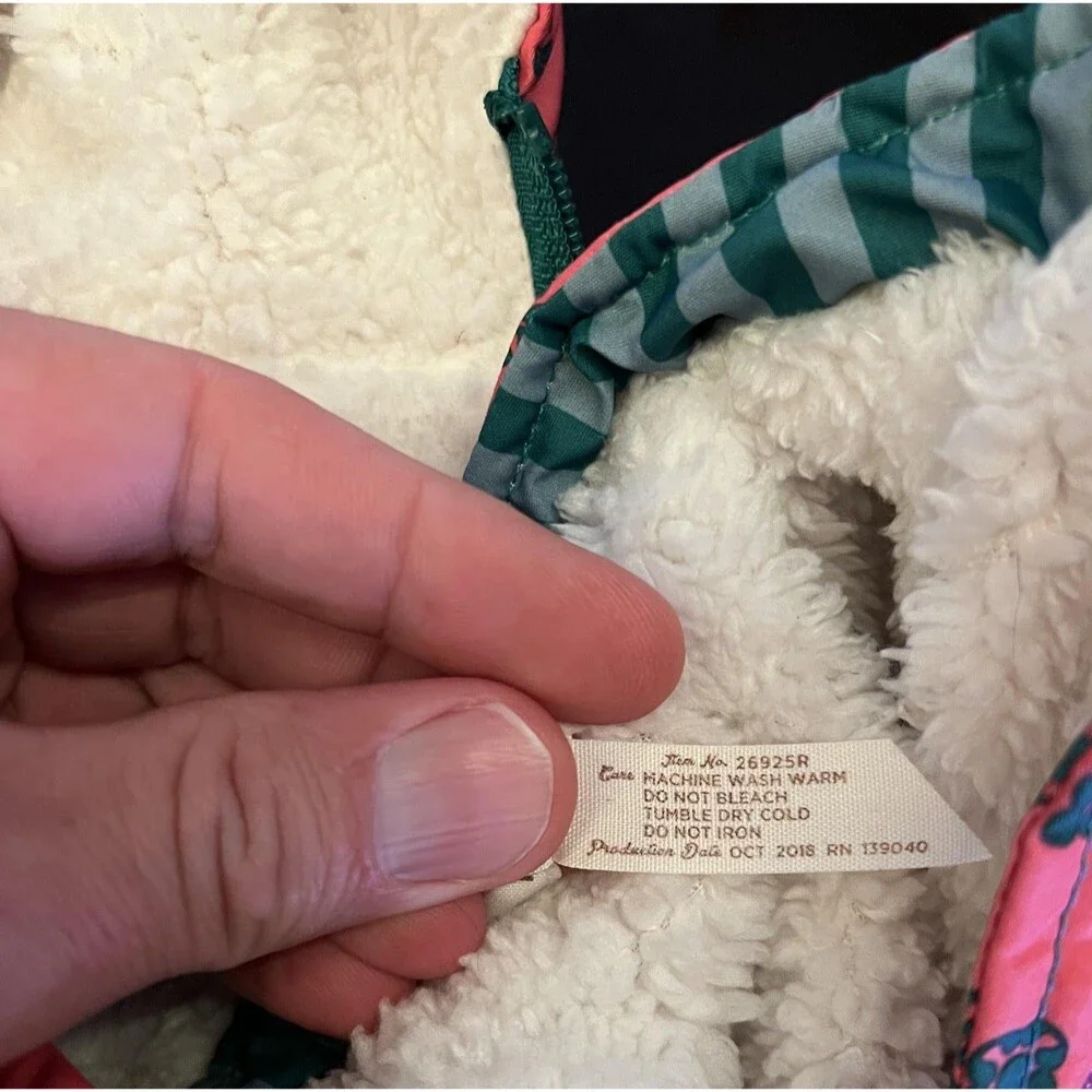 Matilda Jane Snowsuit Girls 3-6 Months Multicolor Floral Puffer Hooded Fur Trim